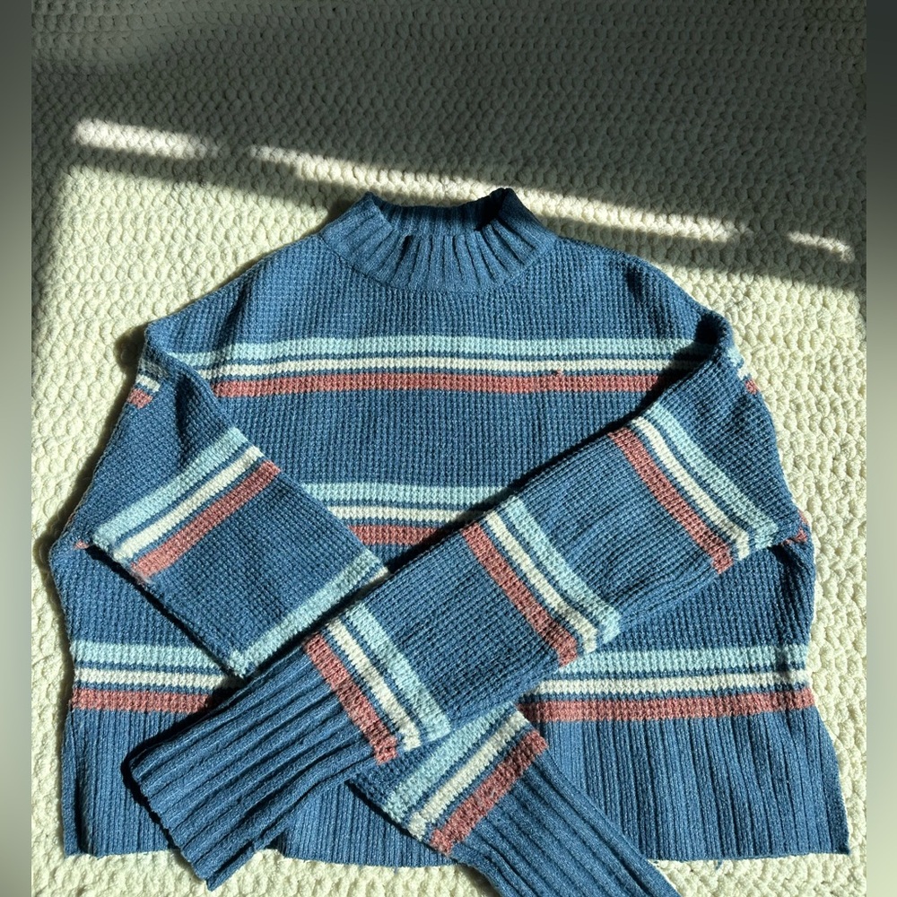 Arizona Jean Co Comfy Cropped Turtleneck Sweater